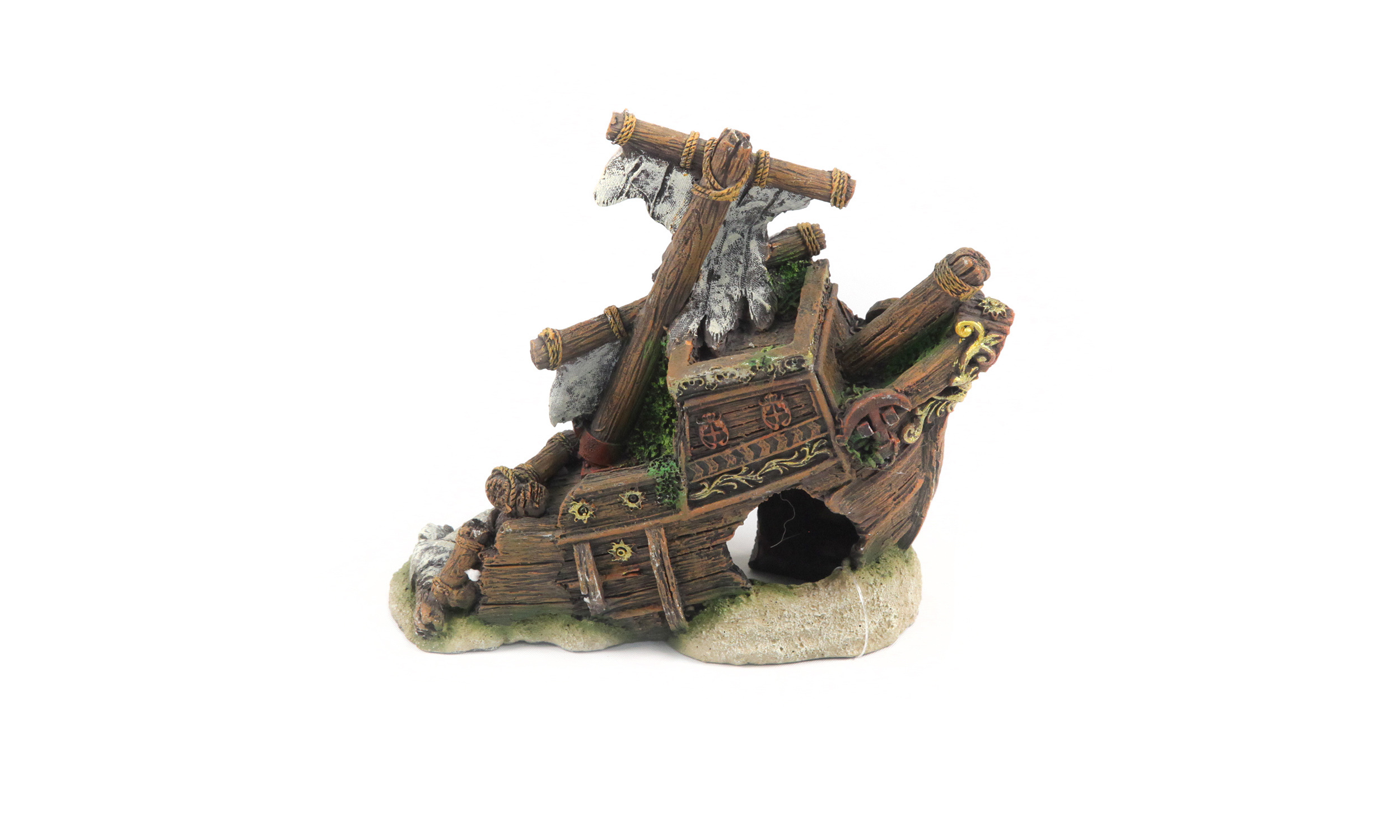 Aquariendeko halbes Boot