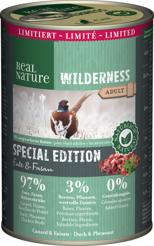REAL NATURE WILDERNESS Adult 6x400g Limited Edition: Ente & Fasan