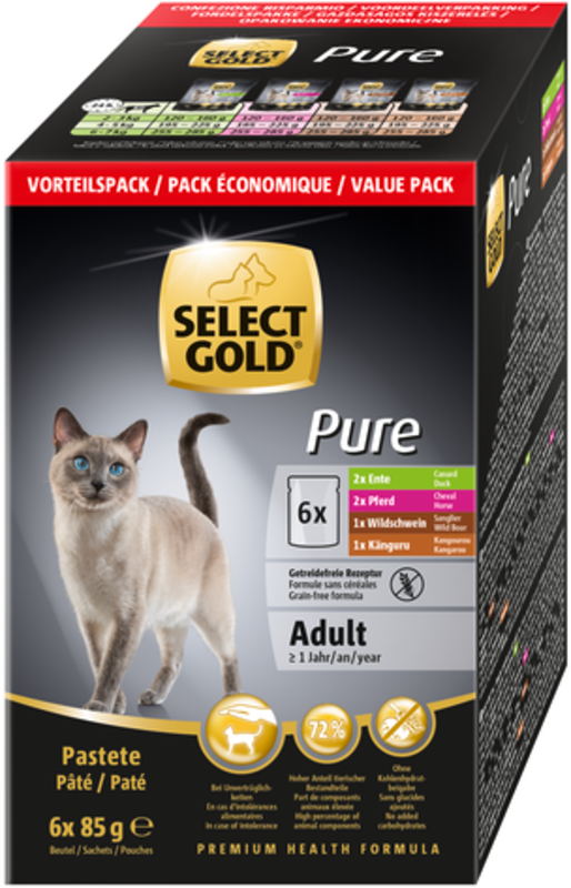 Adult Pure Multipack 6x85g Multipack 2