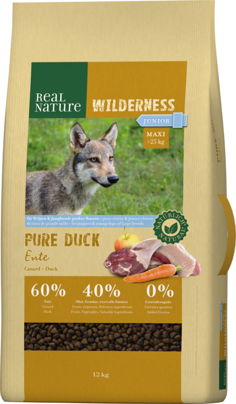 REAL NATURE WILDERNESS Maxi Junior Pure Duck 12kg
