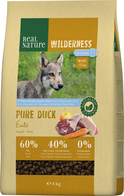 REAL NATURE WILDERNESS Maxi Junior Pure Duck 4kg