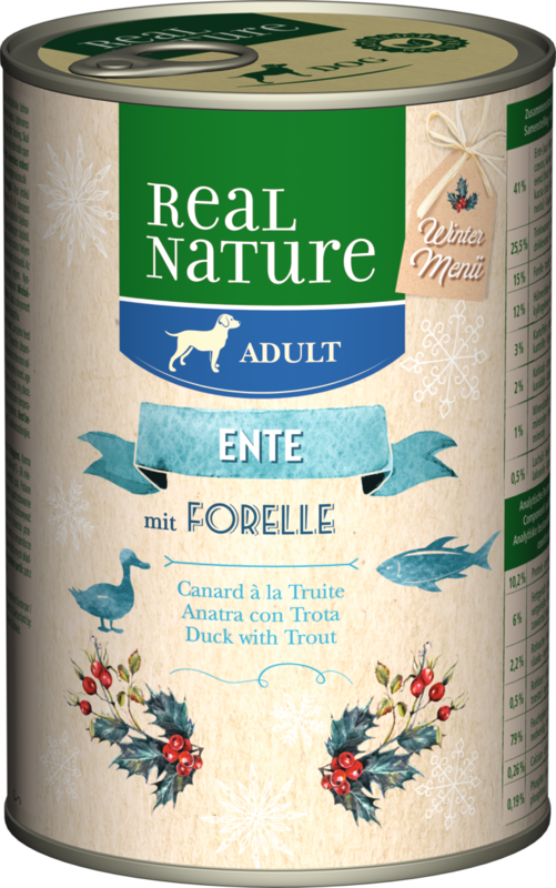 REAL NATURE Adult 6x400g Wintermenü Ente mit Forelle