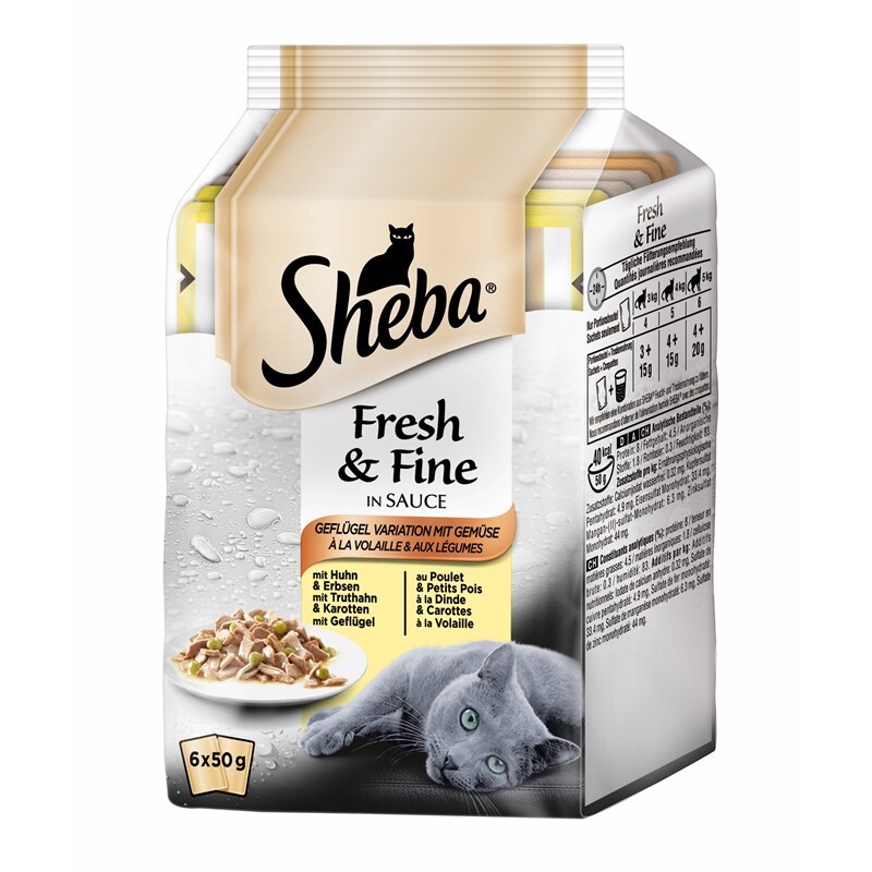 Sheba Fresh & Fine 36x50g Geflügelvariation mit Gemüse