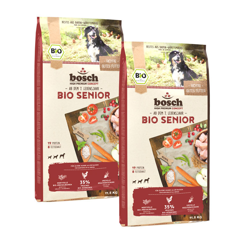 Bosch BIO Senior Hühnchen + Preiselbeere 2 x 11,5kg