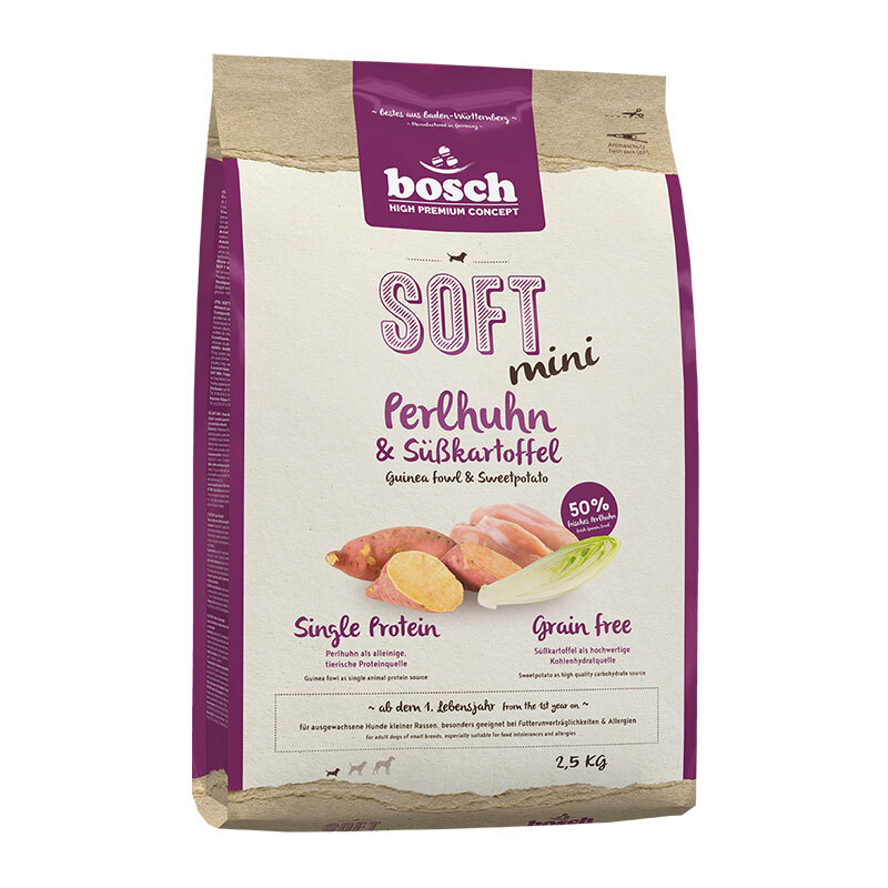 Bosch Soft Mini Perlhuhn & Süßkartoffel 2,5kg