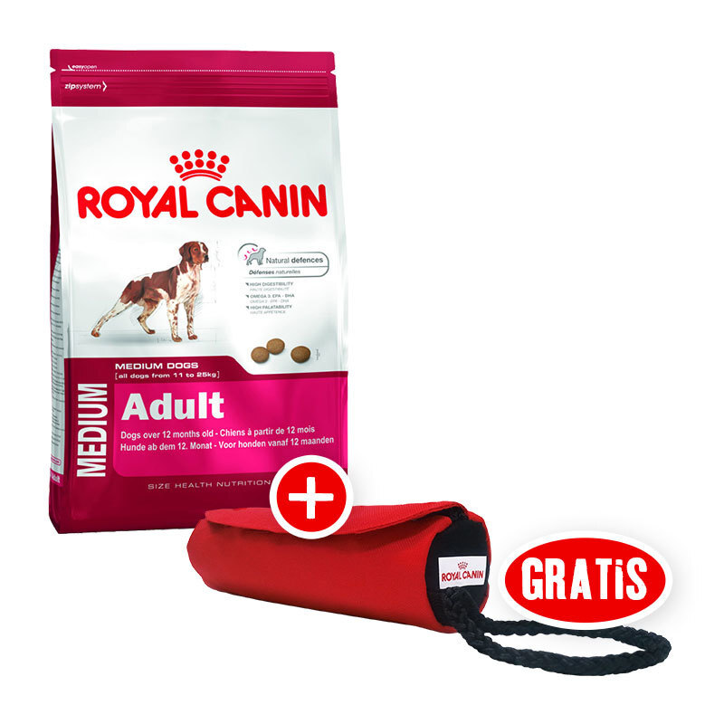 Royal Canin Size Health Nutrition Medium adult 4kg + gratis Apportierbeutel