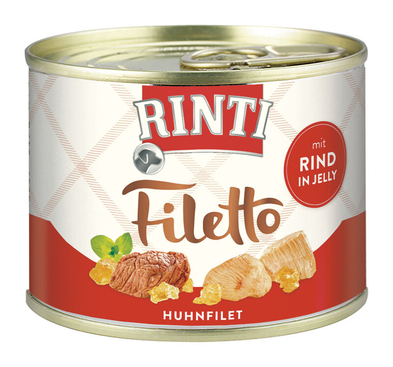 Rinti Filetto in Jelly 12x210g Huhnfilet mit Rind