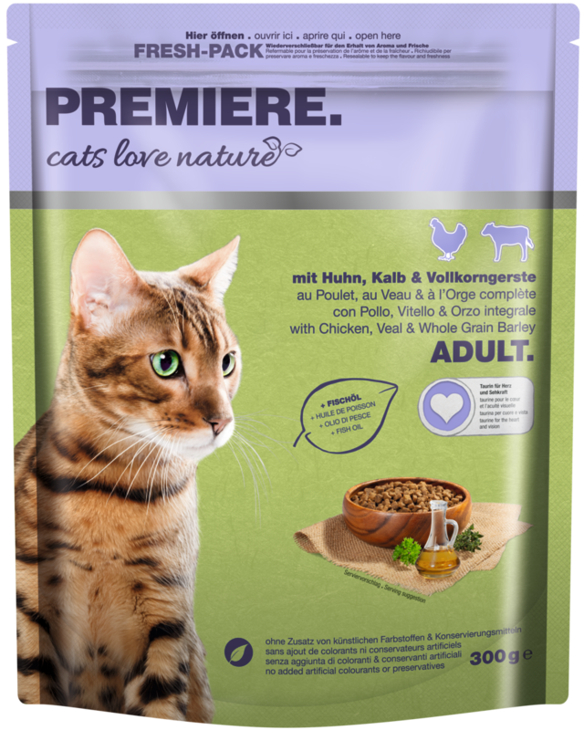 cats love nature Adult Huhn, Kalb & Vollkorngerste 300g