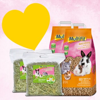 Pack de 4 litière en bois et foin à la camomille