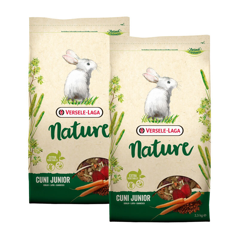 Versele-Laga Nature Cuni Junior für Kaninchen 2x2,3kg