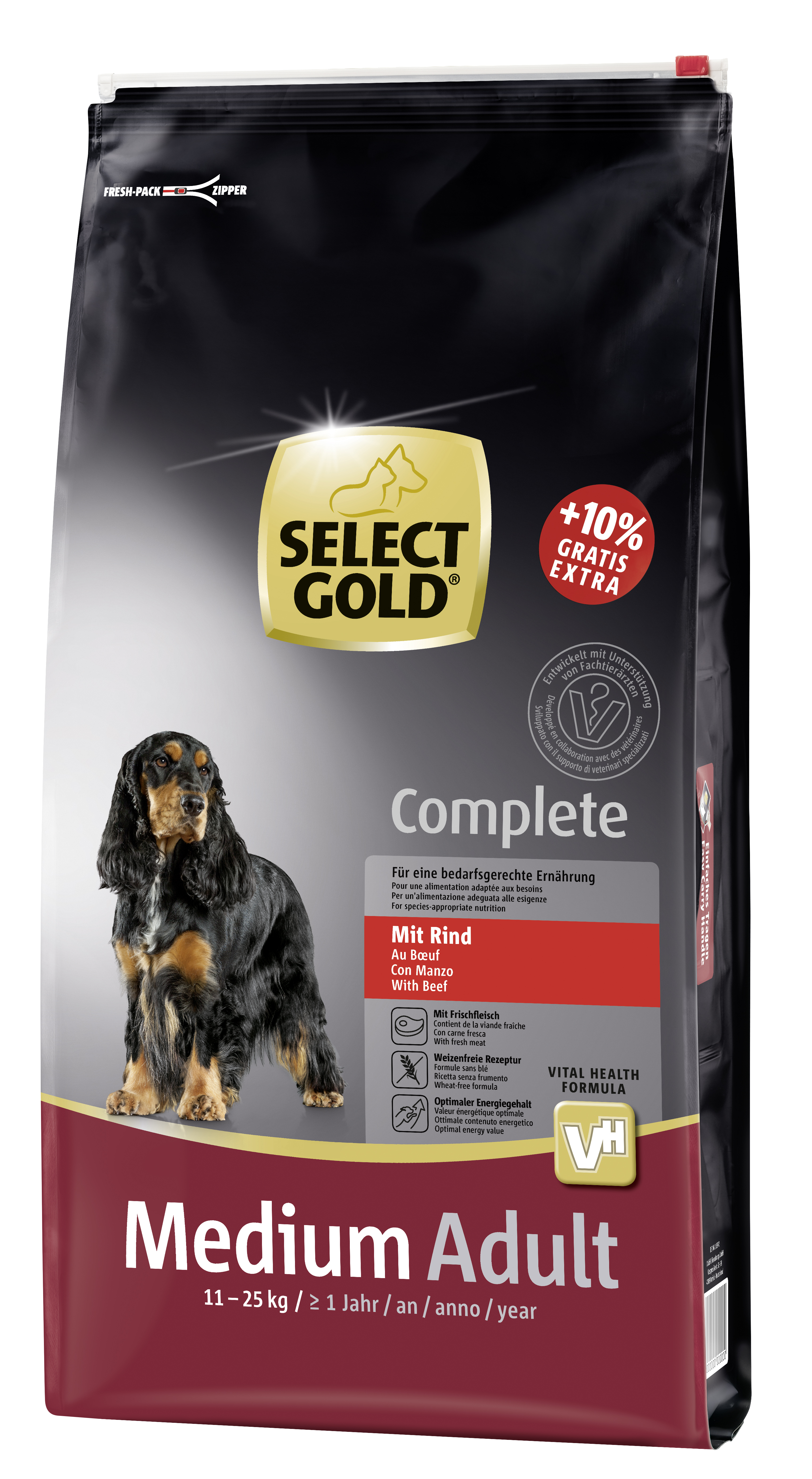 SELECT GOLD Complete Medium Adult Rind 13,2kg