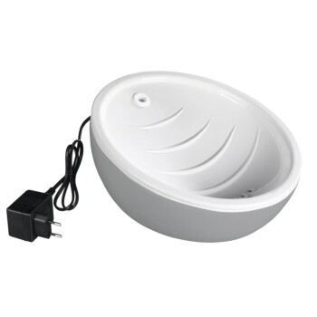 Keramik-Trinkbrunnen Waterfall Grau