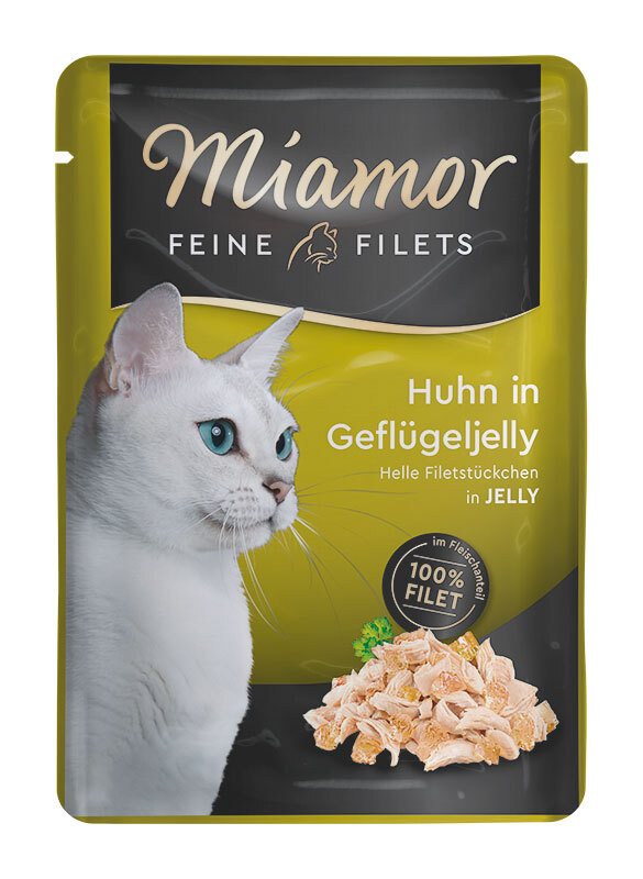 Miamor Feine Filets in Jelly 24x100g Huhn in Geflügeljelly