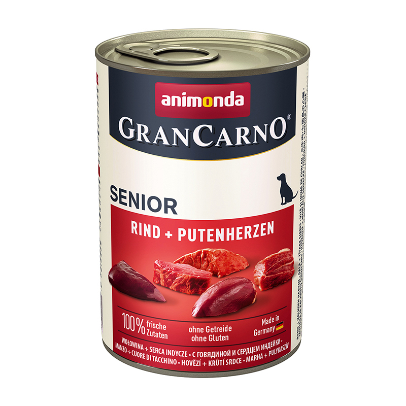 Animonda GranCarno Original Senior 6x400g Rind + Putenherzen