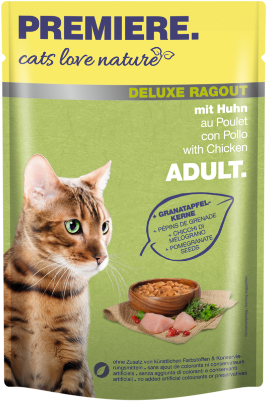 cats love nature Deluxe Ragout 24x100g mit Huhn