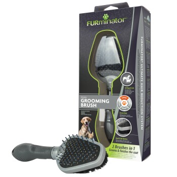 Furminator Brosse Double Pour Chiens Et Chats Maxi Zoo Furminator Brosse Double Pour Chiens Et Chats Maxi Zoo