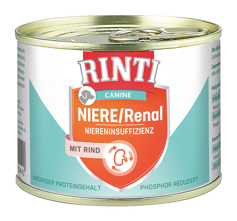 Rinti Canine Niere/Renal 12x185g Rind
