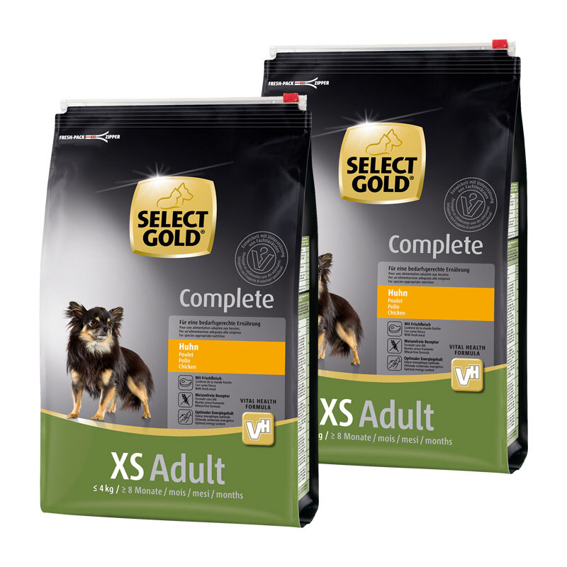 SELECT GOLD Complete XS Adult Huhn 6kg +2kg gratis
