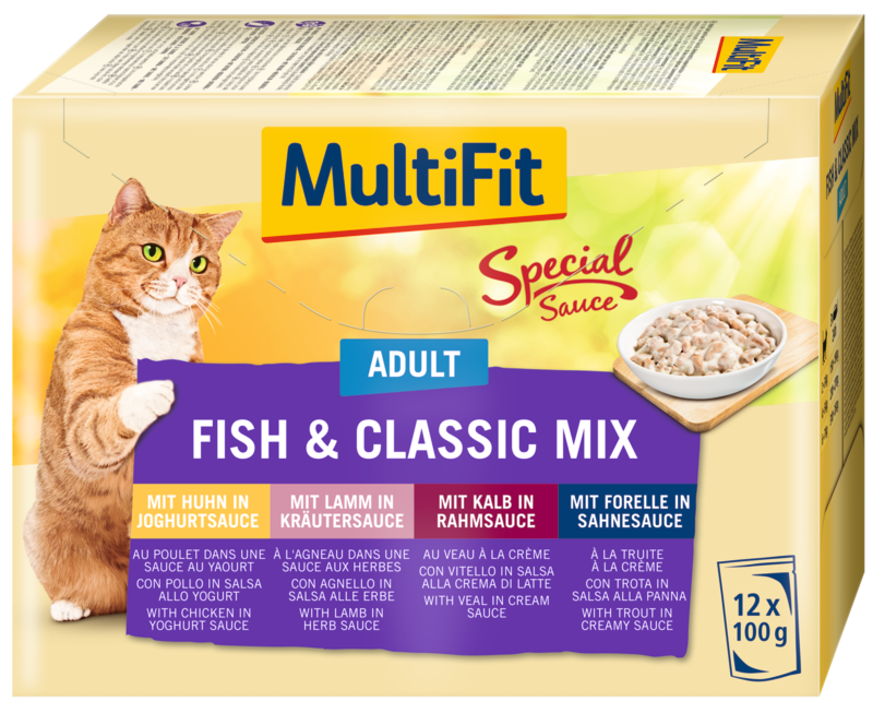 MultiFit Adult Special Sauce Fish & Classic Mix Multipack 12x100g