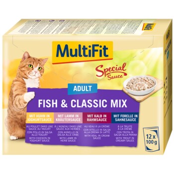 Adult Special Sauce Fish & Classic Mix Multipack 12x100g