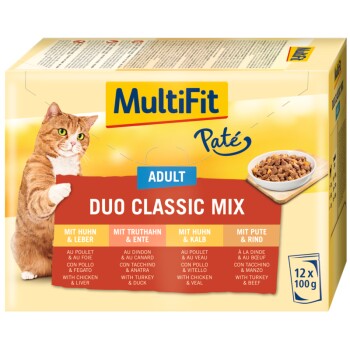 Adult Paté Duo Classic Mix Multipack 12x100g