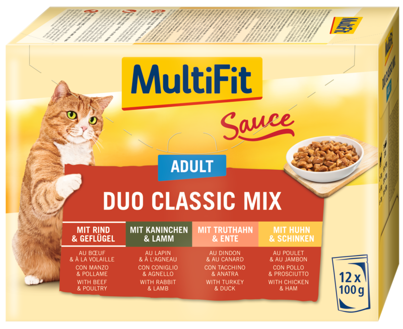 MultiFit Adult Sauce Duo Classic Mix Multipack 12x100g