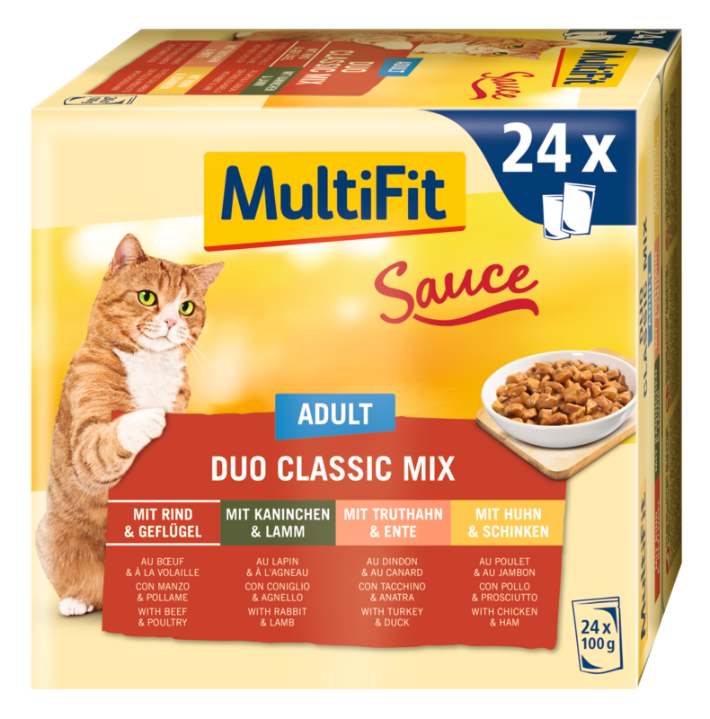 MultiFit Adult Sauce Duo Classic Mix Multipack 24x100g