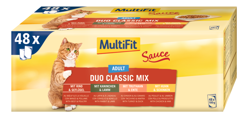 MultiFit Adult Sauce Duo Classic Mix Multipack 48x100g