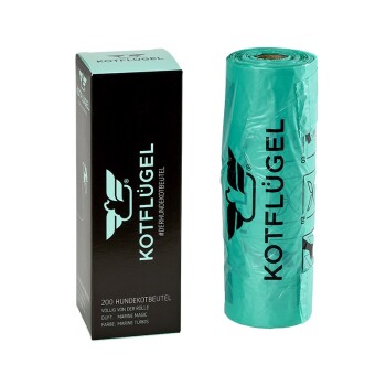 KOTFLÜGEL Hundekotbeutel 200 Stück MARINE MAGIC