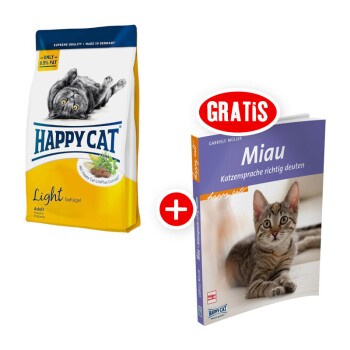 Happy Cat Supreme Light 4kg + gratis Katzenbuch