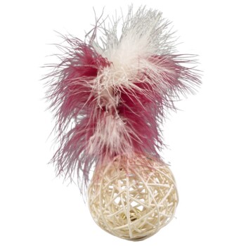 Rattanball mit Federn