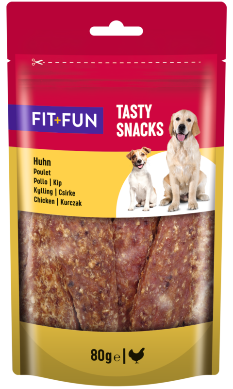 FIT+FUN Tasty Snacks 6x80g Huhn