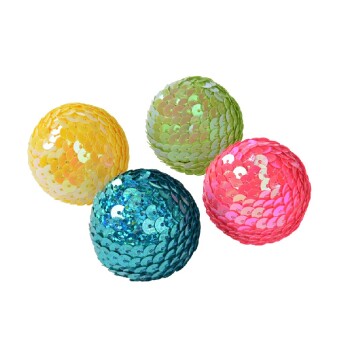 Pailletten Bälle 4er-Pack