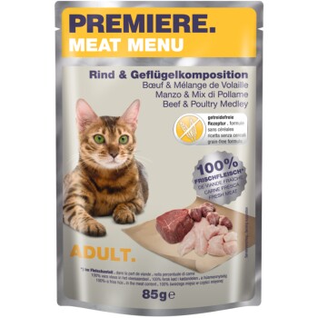 Meat Menu Adult 12 x 85 g Wołowina i kompozycja drobiowa