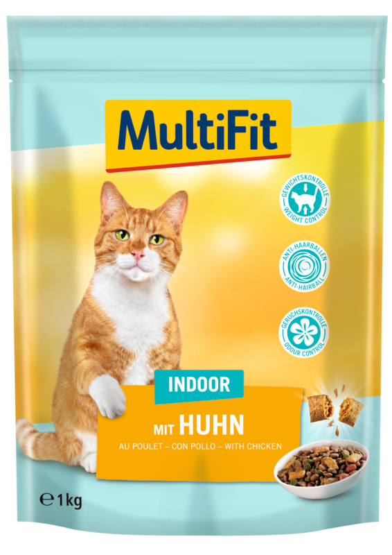 MultiFit Adult Indoor Trockenfutter Huhn 1kg