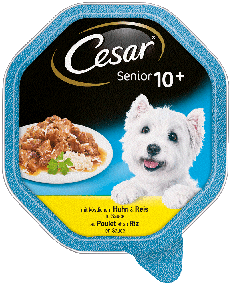 Cesar Senior 10+ 14x150g Huhn & Reis in Sauce
