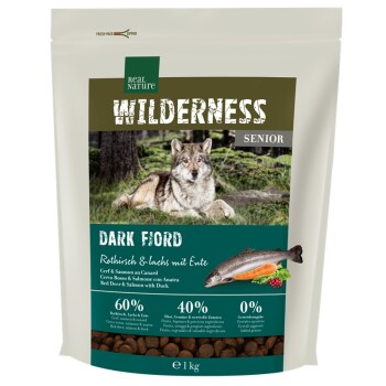 WILDERNESS Senior Dark Fjord Rentier & Lachs mit Ente 1kg
