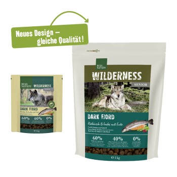 WILDERNESS Senior Dark Fjord Rentier & Lachs mit Ente 1kg