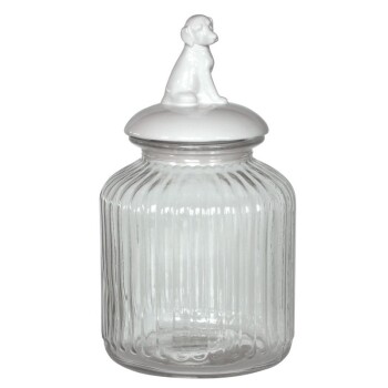 Futterdose Glas Hund