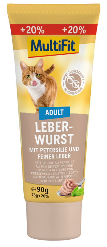 MultiFit Leberwurst +20% gratis 3x90g