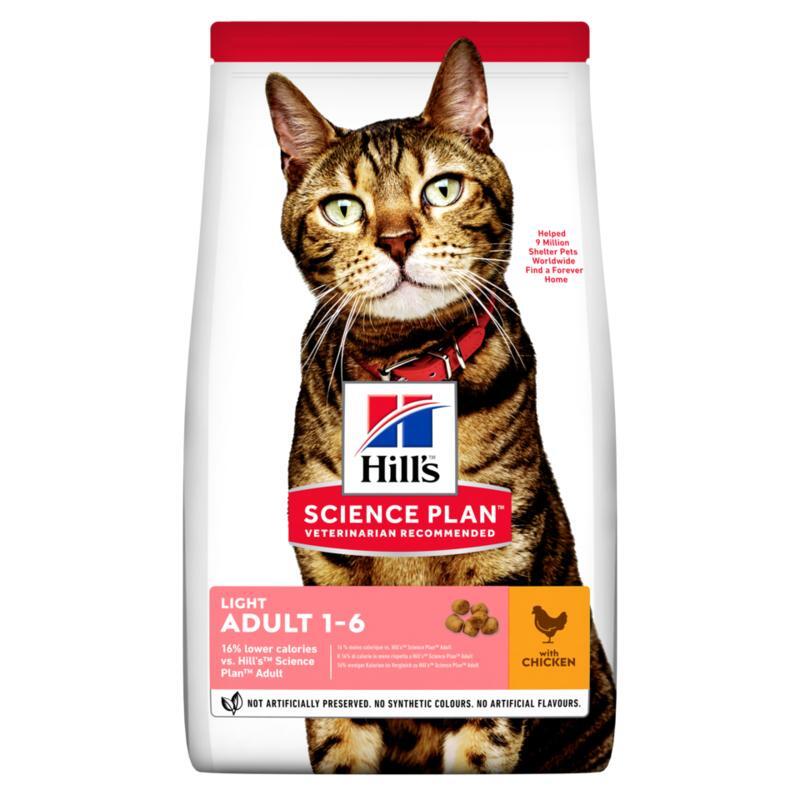 Hill's Feline Science Plan Adult Light 3kg Huhn