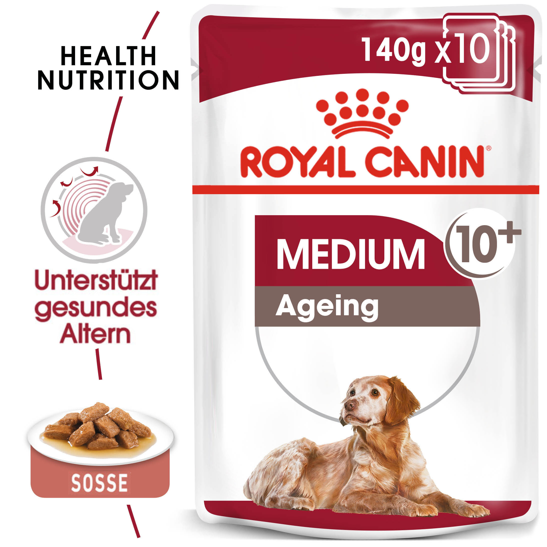 Royal Canin Medium Ageing 10+ 10x140g 1