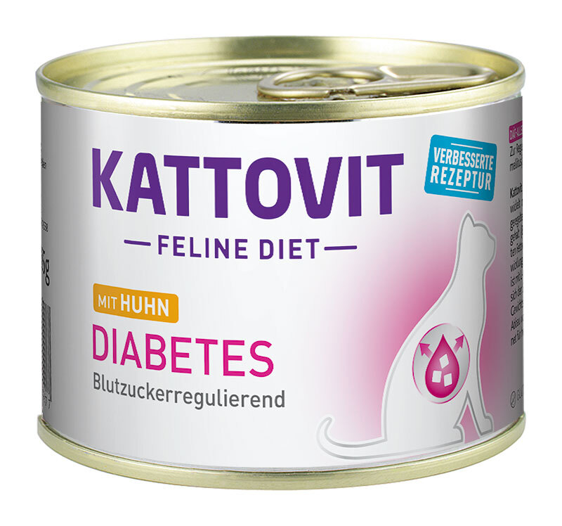 Kattovit Feline Diet Diabetes 12x185g Huhn