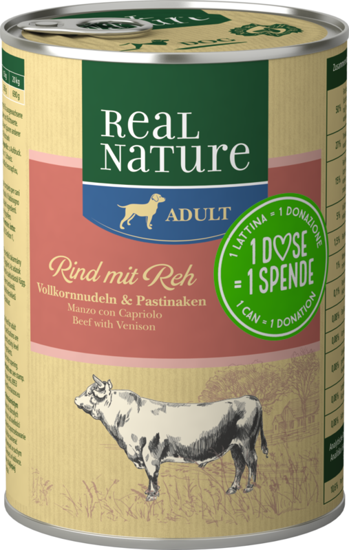 REAL NATURE Charity Edition 6x400g Rind mit Reh