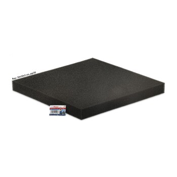 Filterschaum schwarz 50x50 fein Breite 2cm