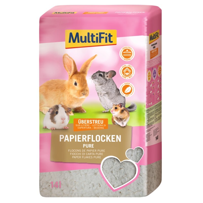 MultiFit Papierflocken Pure 14l