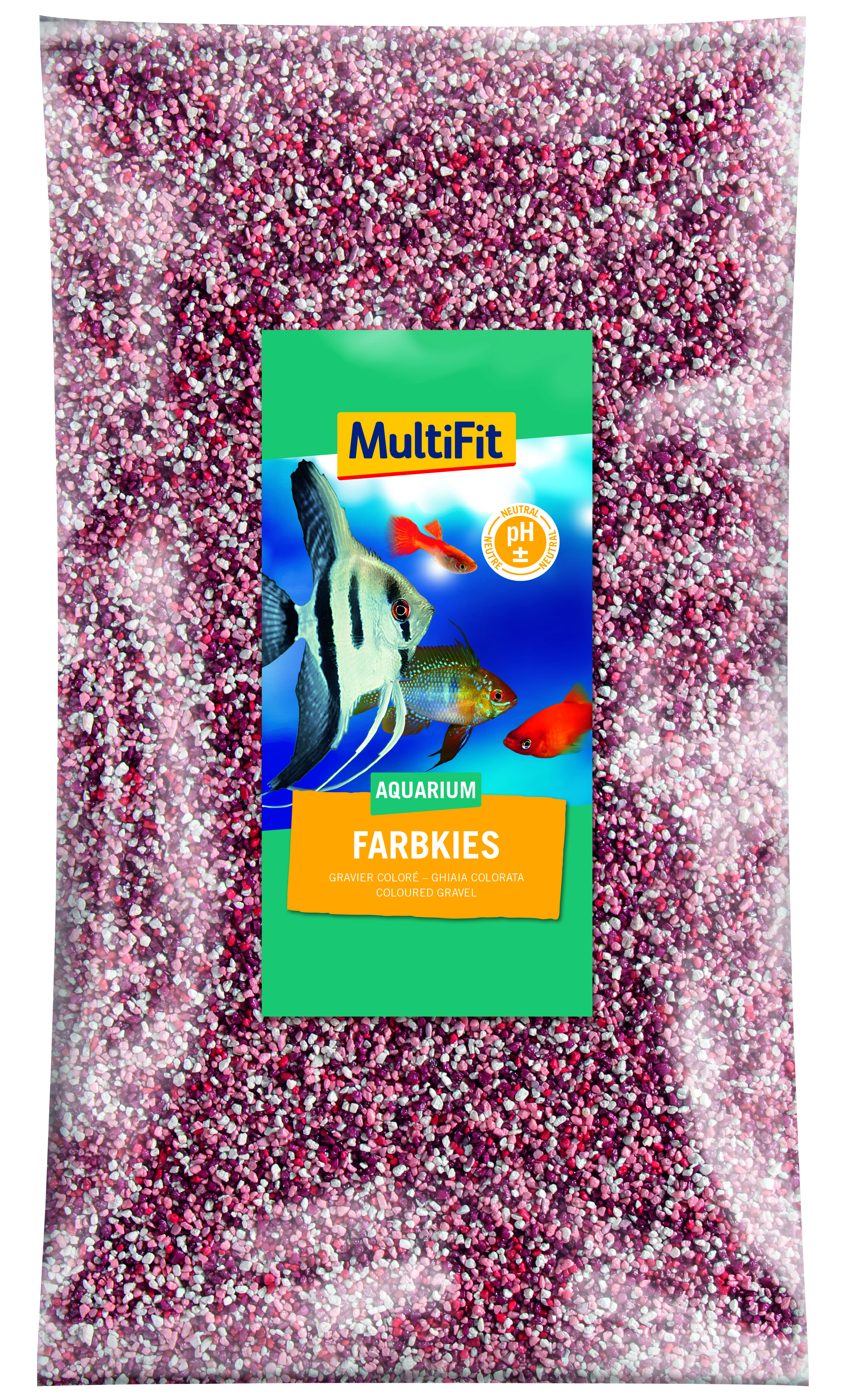 MultiFit Farbkies 2-3mm 5Kg Rot Mix