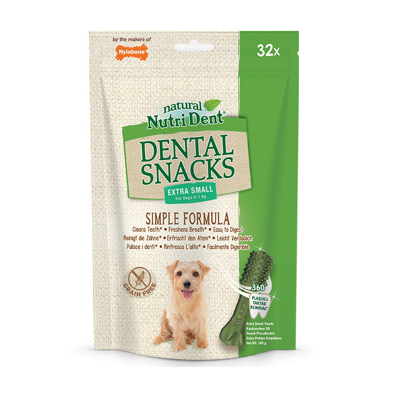 NUTRO Nutri Dent Zahnpflegesnacks für extra kleine Hunde bis zu 7kg - 32 Stück
