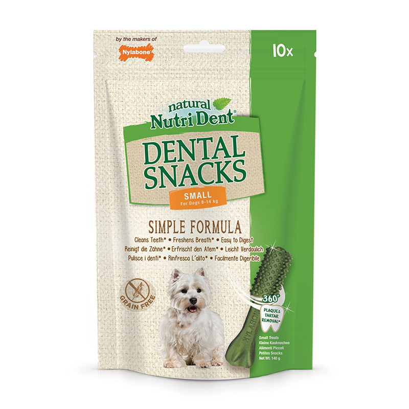 NUTRO Nutri Dent Zahnpflegesnacks für kleine Hunde 8-14kg - 10 Stück