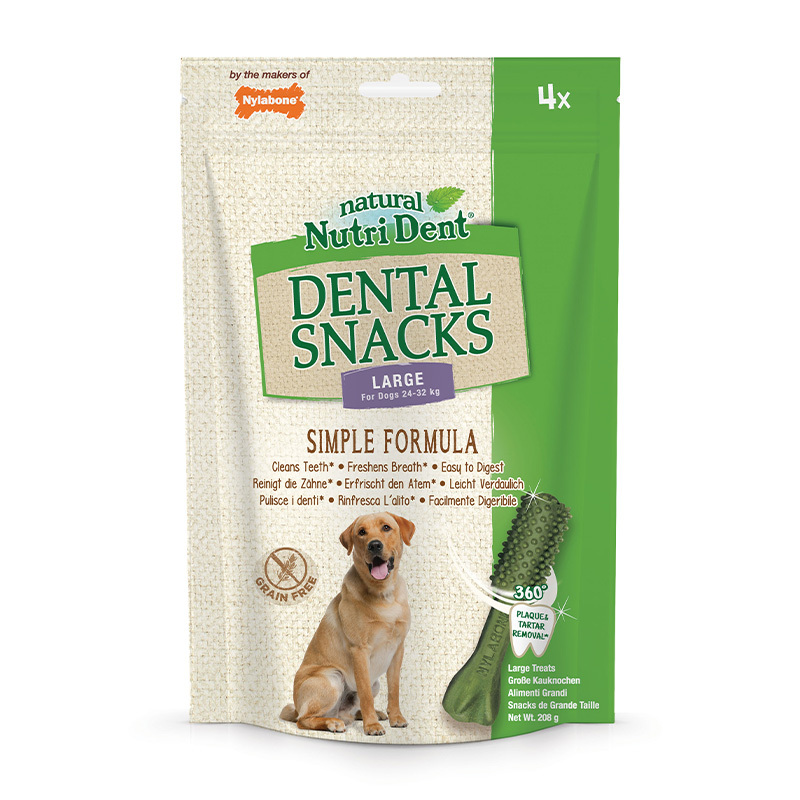 NUTRO Nutri Dent Zahnpflegesnacks für große Hunde 24-32kg - 4 Stück